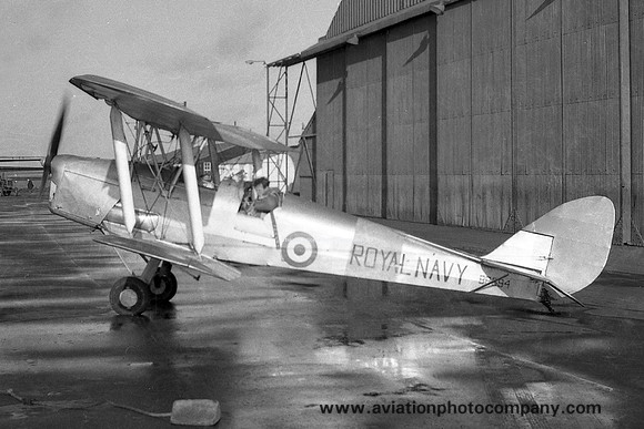 Royal Navy De Havilland Tiger Moth BB694 at Newcastle Woolsington (1960)