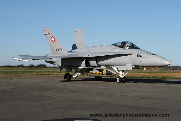 Swiss Air Force Staffel 11 McDonnell Douglas F/A-18C Hornet J-5012 at Tiger Meet Orland (2007)