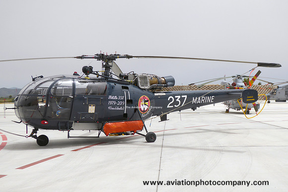 French Navy 35F Sud Alouette III 237 at Hyeres (2019)