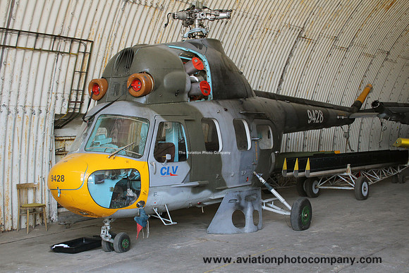 Czech Air Force CLV LOM Mil Mi-2 9428 at Pardubice (2019)