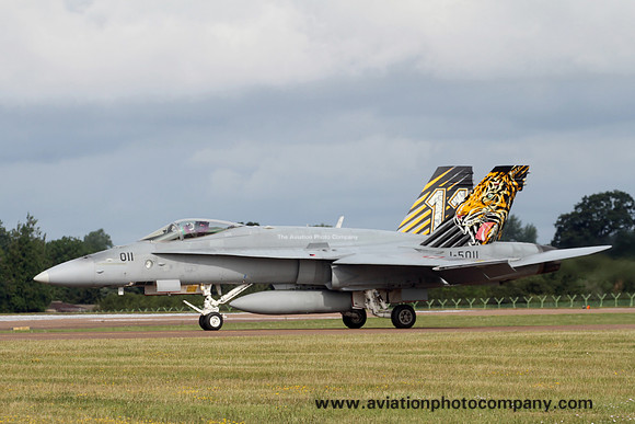 Swiss Air Force Staffel 11 McDonnell Douglas F/A-18C Hornet J-5011 at RIAT Fairford (2019)