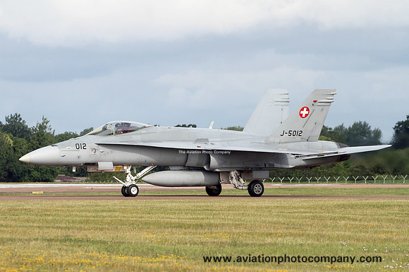 Swiss Air Force McDonnell Douglas F/A-18C Hornet J-5012 at RIAT Fairford (2019)