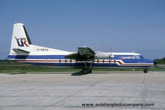 Air UK Fokker F-27-500 Friendship G-BMXD (1988)
