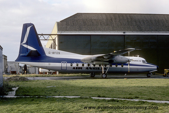 Air Anglia Fokker F-27-400 Friendship G-BFDS (1978)