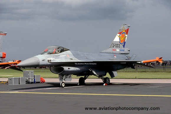 Dutch Air Force GD F-16A Fighting Falcon J-003 (1995)