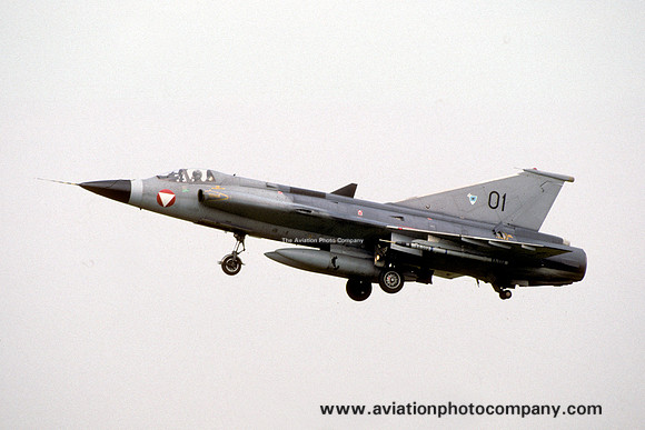 Austrian Air Force SAAB Draken J-35Oe 01 (1995)