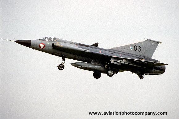 Austrian Air Force SAAB Draken J-35Oe 03 (1995)