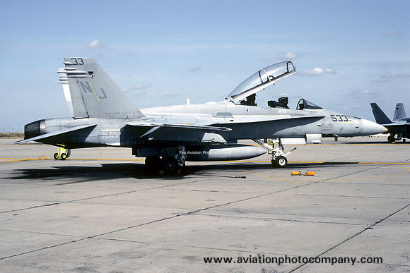 US Navy VFA-125 McDonnell Douglas F/A-18D Hornet 163507/NJ-533 (1992)