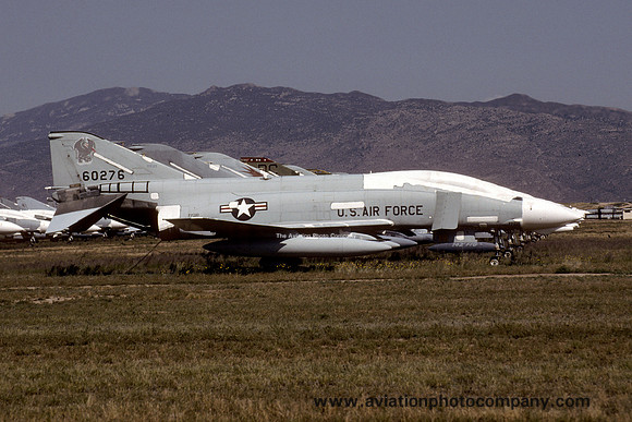 USAF California ANG 194 FIS McDonnell F-4D Phantom 66-0276 at AMARC Davis Monthan (1992)