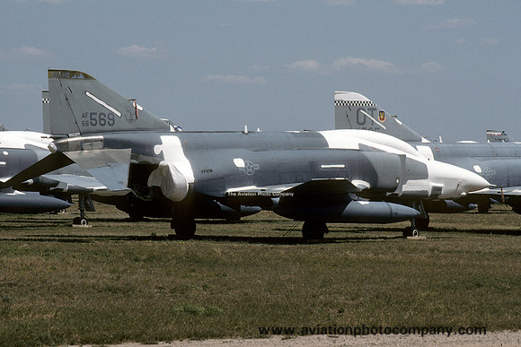 USAF Idaho ANG 190 TRS McDonnell RF-4C Phantom 68-0569 at AMARC Davis Monthan (1992)