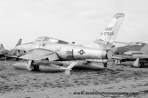 USAF Republic RF-84F Thunderflash 53-7622 at MASDC Davis Monthan (1972)