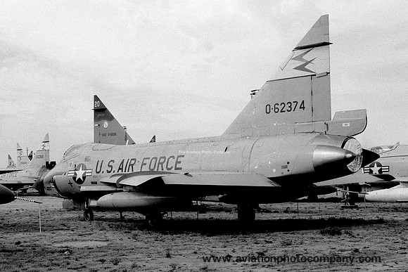 USAF 4780 ADW Convair TF-102A Delta Dagger 56-2374 at MASDC Davis Monthan (1972)