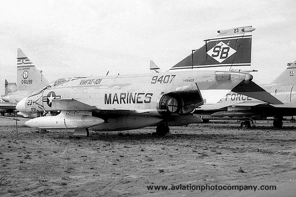 US Marines VMFAT-101 McDonnell F-4B Phantom 149407/SB-23 at MASDC Davis Monthan (1972)