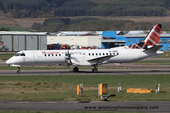 Loganair SAAB 2000 G-LGNT at Aberdeen (2019)
