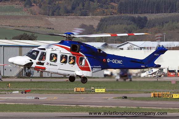 Bristow Helicopters Agusta Westland AW-189 G-OENC at Aberdeen (2019)