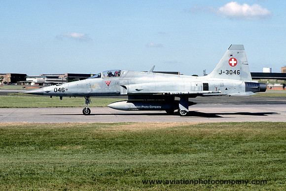 Swiss Air Force Northrop F-5E Tiger J-3046 at RAF Waddington (1995)