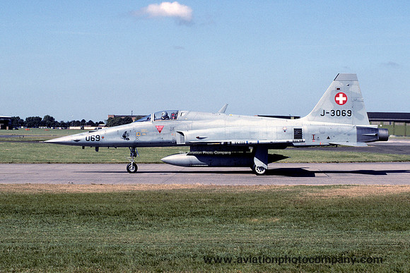 Swiss Air Force Northrop F-5E Tiger J-3069 at RAF Waddington (1995)