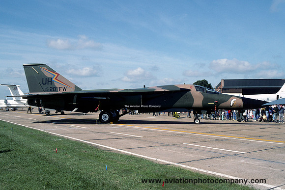 USAF 20 FW General Dynamics F-111E Aardvark 68-0046/UH at the Mildenhall Air Fete (1993)