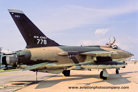 USAF New Jersey ANG 119 TFS Republic F-105B Thunderchief 57-5778 (1973)