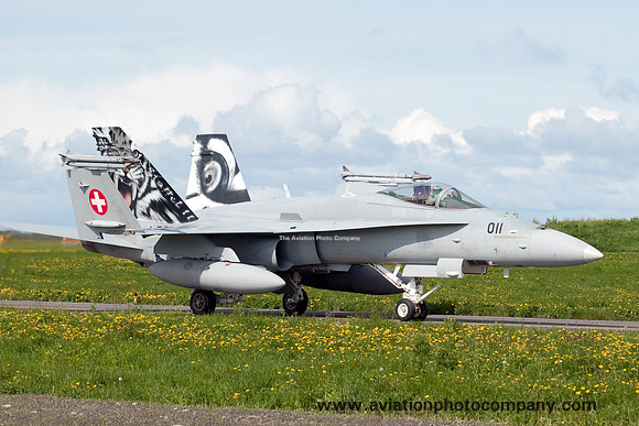Swiss Air Force Staffel 11 McDonnell Douglas F/A-18C Hornet J-5011 at NATO Tiger Meet 2012 Orland