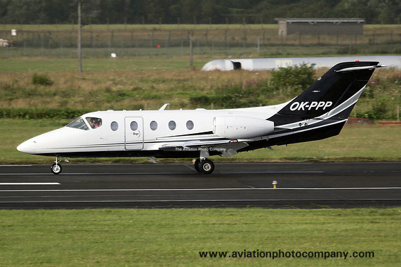 Time Air Beech 400A Beechjet OK-PPP at Prestwick (2015)