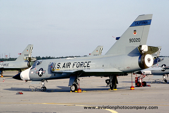 USAF California ANG 194 FIS Convair F-106A 59-0020 at Tyndall AFB (1982)