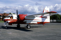 French Securite Civile Conair Firecat F-WEOK/13 at Prestwick (1987)