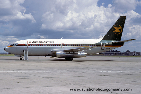 Zambia Airways Boeing 737-200 9J-AEG (1981)