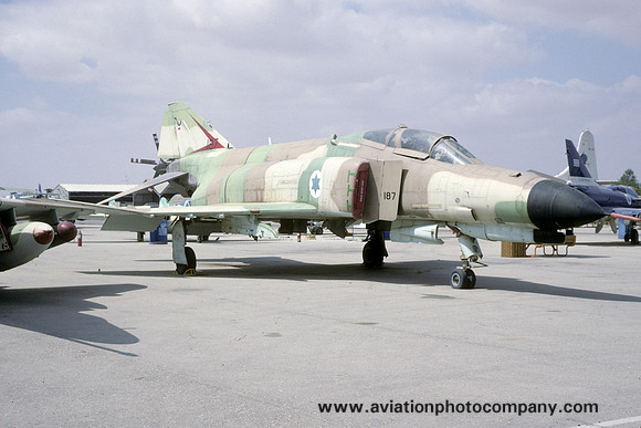 Israeli Air Force McDonnell F-4E Phantom 187 displayed at Hatzerim (1994)