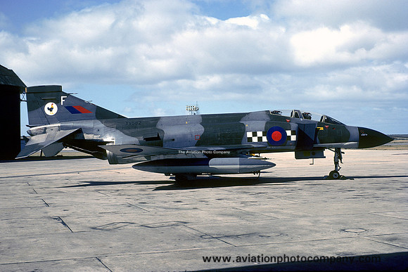 RAF 43 Squadron McDonnell F-4K Phantom FG.1 XV582/F at RAF Lossiemouth (1976)