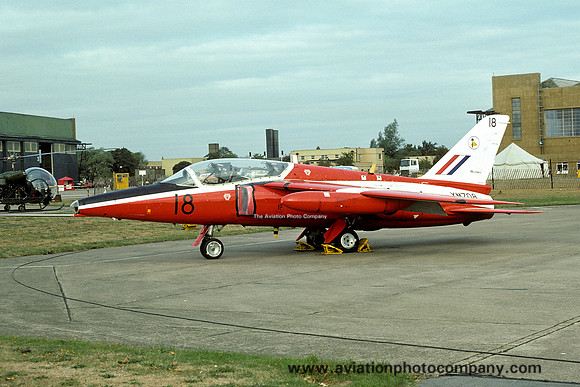 RAF 4 FTS Folland Gnat T.1 XM708/18 (1976)