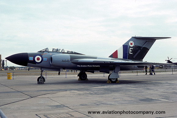 RAF 72 Squadron Gloster Javelin FAW.4 XA549/E at RAF Finningley (1976)
