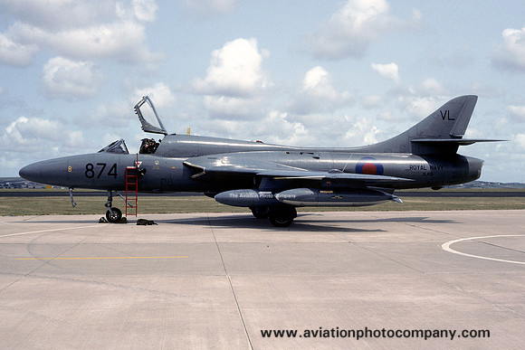 Royal Navy FRADU Hawker Hunter T.7 XL601/VL874 (1989)