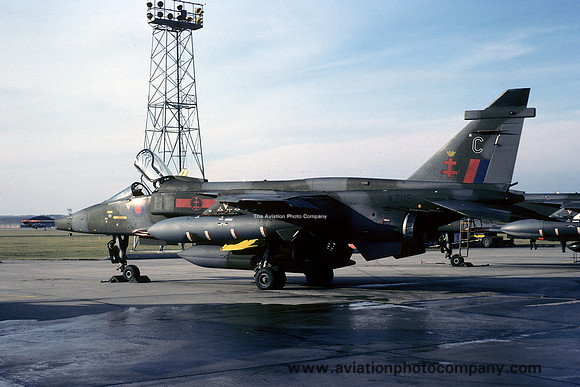 RAF 41 Squadron Sepecat Jaguar GR.1 XZ115/C at RAF Lossiemouth (1977)
