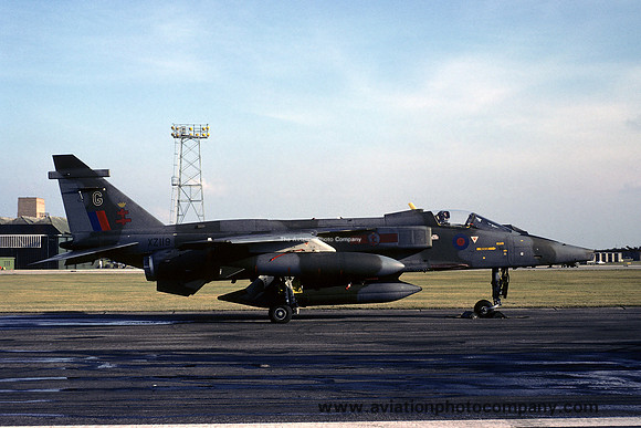 RAF 41 Squadron Sepecat Jaguar GR.1 XZ119/G at RAF Lossiemouth (1977)