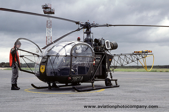 German Army LHFTR10 Sud Alouette II 75+74 (1981)