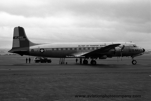 US Navy VR-3 Douglas C-118B Liftmaster 131590 at Prestwick (1958)