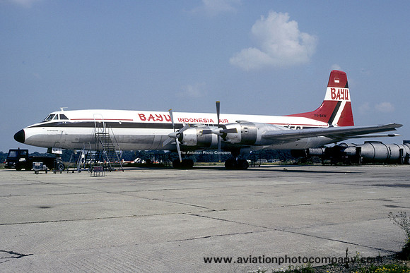 Bayu Indonesia Air Candair CL-44D PK-BAW (1982)