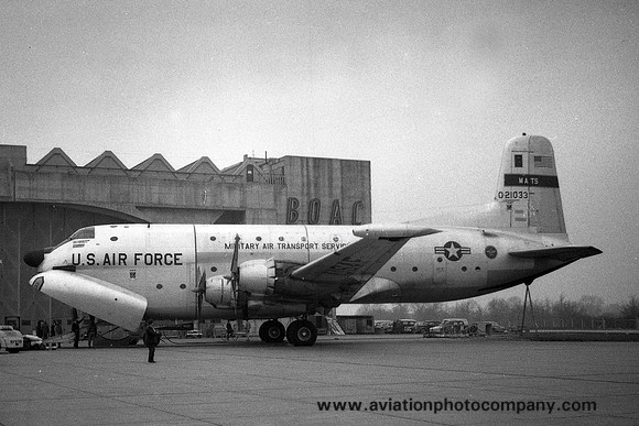 USAF MATS 1602 ATW Douglas C-124C Globemaster 52-1033 at London Heathrow