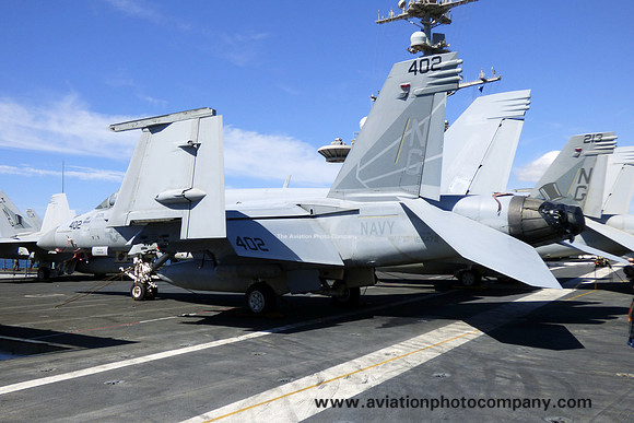 US Navy VFA-151 McDonnell Douglas F/A-18E Super Hornet 168472/NG-402 on board USS John C. Stennis (2019)