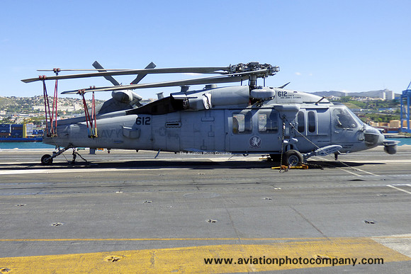 US Navy HSC-14 Sikorsky MH-60S 168555/612 on board USS John C. Stennis (2019)