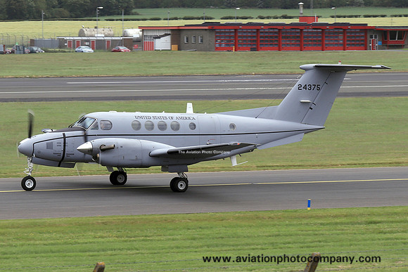 US Army 2-228 Avn Beech C-12U Huron 84-24375 at Prestwick (2019)