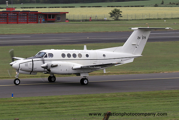 US Army 2-228 Avn Beech C-12U Huron 84-24379 at Prestwick (2019)