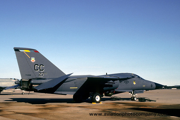 USAF 27 FW General Dynamics F-111F Aardvark 71-0886/CC (1993)