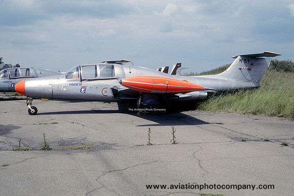 French Air Force Morane Saulnier MS.760 Paris 51 stored at Chateaudun (1995)