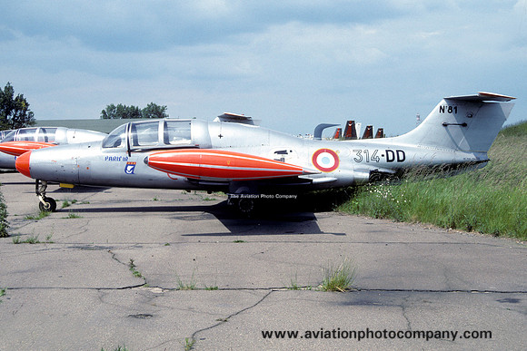 French Air Force Morane Saulnier MS.760 Paris 81/314-DD stored at Chateaudun (1995)