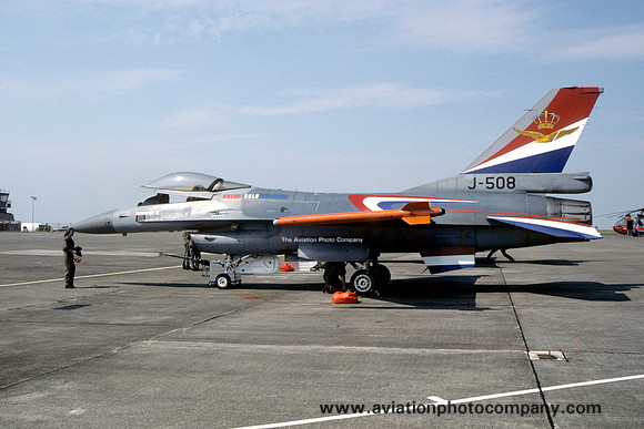 Dutch Air Force 311 Squadron GD F-16A Fighting Falcon J-508 (1995)