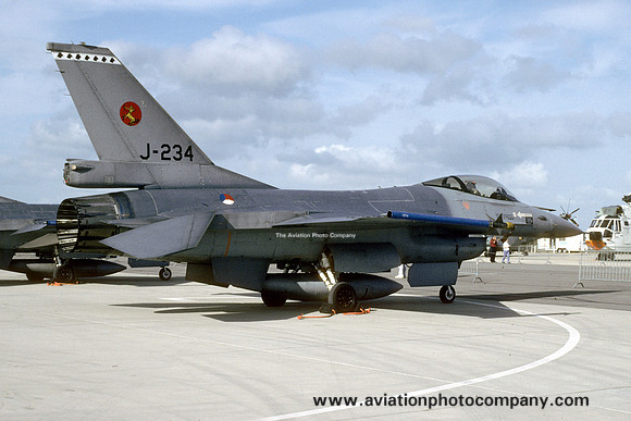 Dutch Air Force 314 Squadron GD F=16A Fighting Falcon J-234 (1995)
