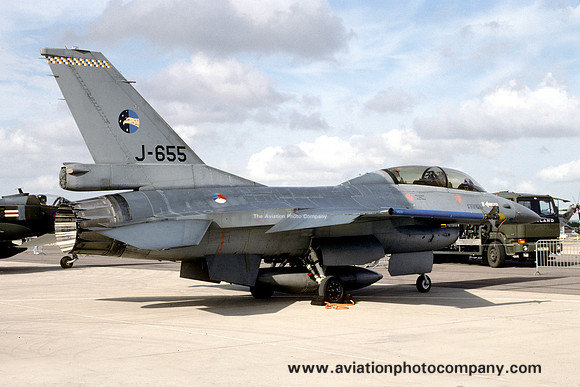 Dutch Air Force 306 Squadron GD F-16B Fighting Falcon J-655 (1995)
