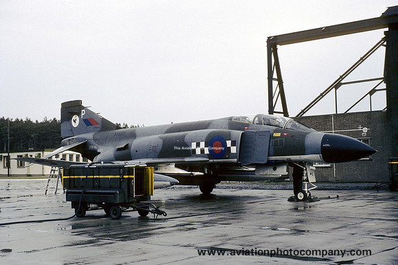 RAF 43 Squadron McDonnell F-4K Phantom FG.1 XV585/P at RAF Lossiemouth (1977)